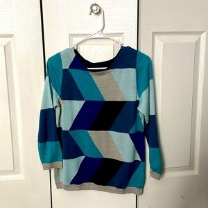 The Limited Multicolor Geometric Sweater